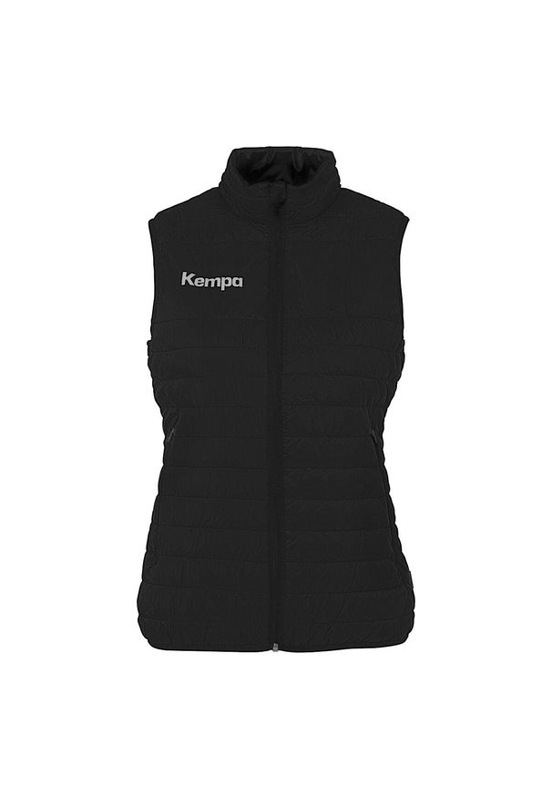 KEMPA - Damska kurtka bez rękawów Uhlsport Basic. Kolor: czarny, biały, wielokolorowy. Materiał: puch. Długość rękawa: bez rękawów. Styl: sportowy