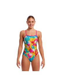 Strój do pływania FUNKITA Cloudy Colours - Single Strap. Kolor: wielokolorowy, różowy, niebieski