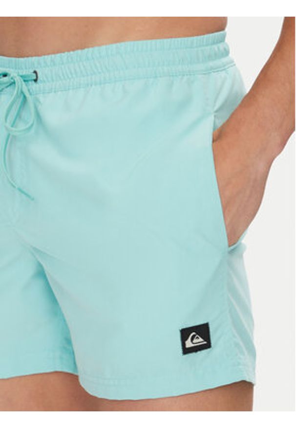 Quiksilver Szorty kąpielowe Everyday Solid Volley EQYJV04120 Turkusowy Regular Fit. Kolor: turkusowy. Materiał: syntetyk
