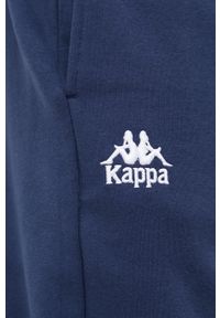 Kappa Spodnie męskie kolor granatowy z aplikacją. Kolor: niebieski. Wzór: aplikacja #2