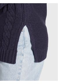 Brave Soul Sweter LK-273HERALDA Granatowy Regular Fit. Kolor: niebieski. Materiał: syntetyk