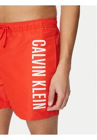 Calvin Klein Swimwear Szorty kąpielowe KM0KM01092 Czerwony Regular Fit. Kolor: czerwony. Materiał: syntetyk #4