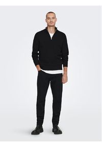 Only & Sons Sweter 22023210 Czarny Regular Fit. Kolor: czarny. Materiał: bawełna #5
