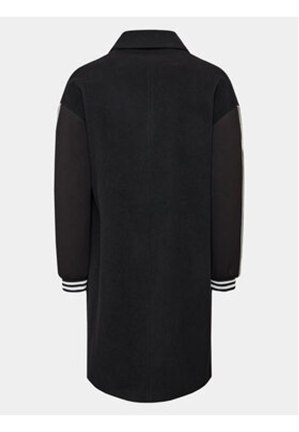 Richmond X Płaszcz wełniany UMA23105CP Czarny Reglan Fit. Kolor: czarny. Materiał: wełna