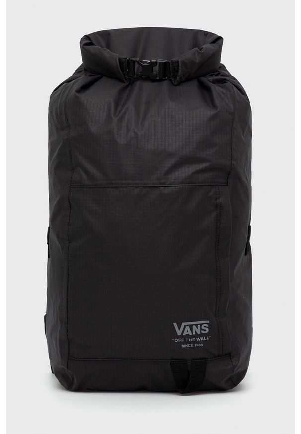 Vans plecak kolor czarny duży gładki. Kolor: czarny. Wzór: gładki