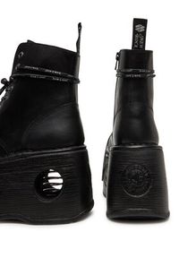 NEW ROCK Botki M-MILI083CCT-C18 Czarny. Kolor: czarny. Materiał: skóra. Styl: rockowy #5