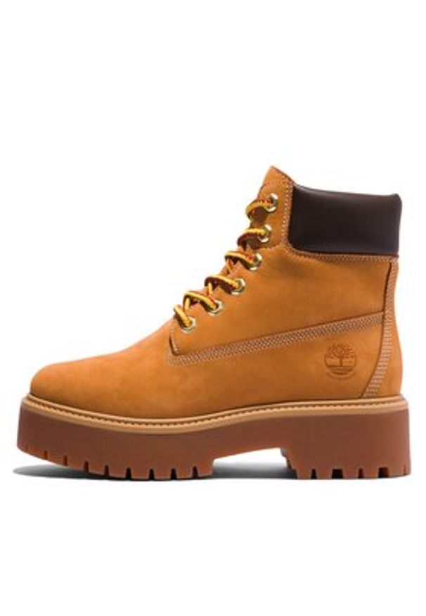 Timberland Trapery Stone Street 6In Wp TB0A5RJD2311 Brązowy. Kolor: brązowy. Materiał: nubuk, skóra. Styl: street