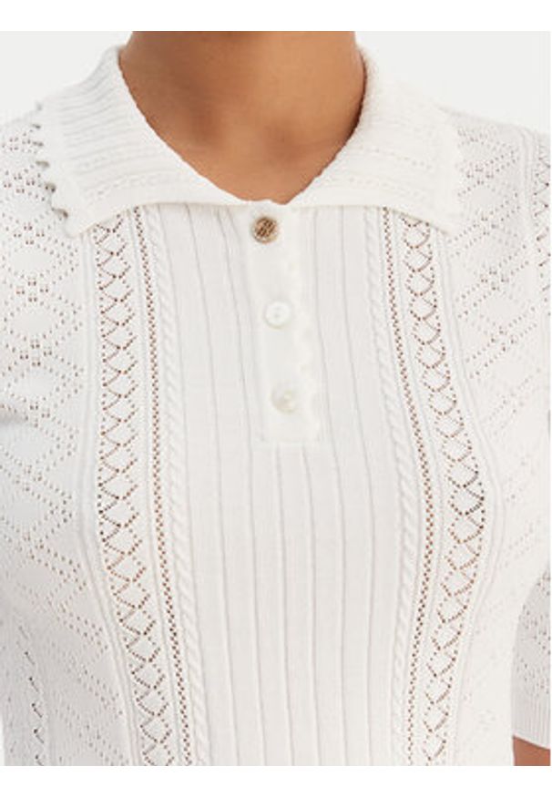 Fracomina Bluzka FR26ST7013K41601 Kremowy Regular Fit. Kolor: kremowy. Materiał: syntetyk
