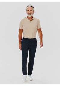 Pako Lorente - PAKO LORENTE – Męskie spodnie w kolorze granatowym w kratę. Kolor: niebieski #3