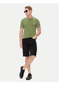 Calvin Klein Jeans Polo J30J315603 Zielony Slim Fit. Typ kołnierza: polo. Kolor: zielony. Materiał: bawełna #4
