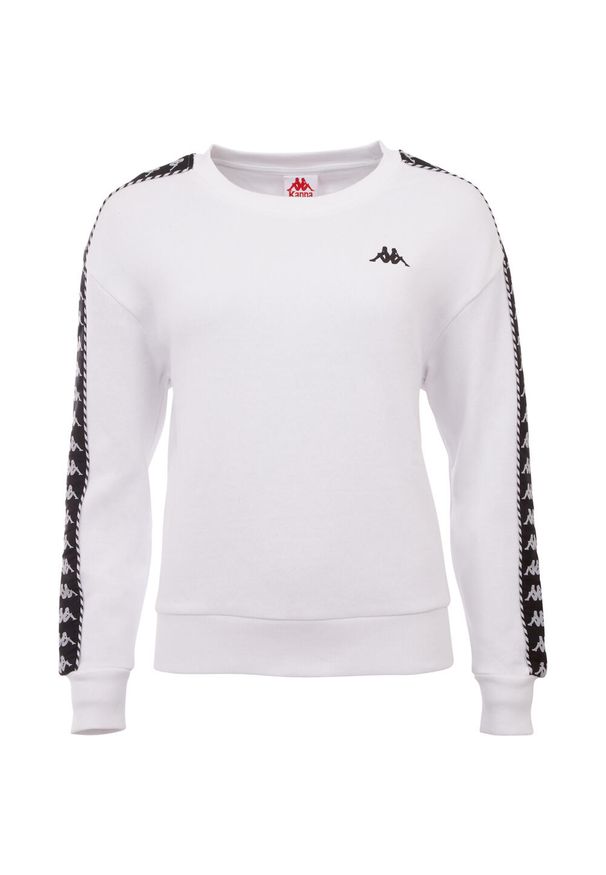 Bluza damska Kappa Ilary. Kolor: biały. Materiał: dresówka