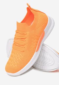 Born2be - Pomarańczowe Buty Sportowe Adrearene. Kolor: pomarańczowy #5