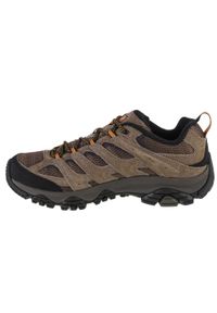 Buty do chodzenia Męskie Merrell. Zapięcie: sznurówki. Kolor: beżowy. Materiał: guma, skóra, syntetyk, materiał. Szerokość cholewki: normalna. Sport: turystyka piesza