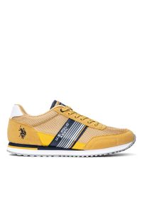 Sneakersy męskie żółte U.S. Polo Assn. XIRIO002-YEL003. Kolor: żółty. Sezon: jesień, lato