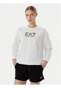 EA7 Emporio Armani Komplet bluza i szorty sportowe 7W000974 AF13135 M0003 Biały Regular Fit. Kolor: biały. Materiał: bawełna. Styl: sportowy #1