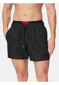 Hugo - HUGO Szorty kąpielowe Galaxy Swim 50561128 Czarny Regular Fit. Kolor: czarny. Materiał: syntetyk #1