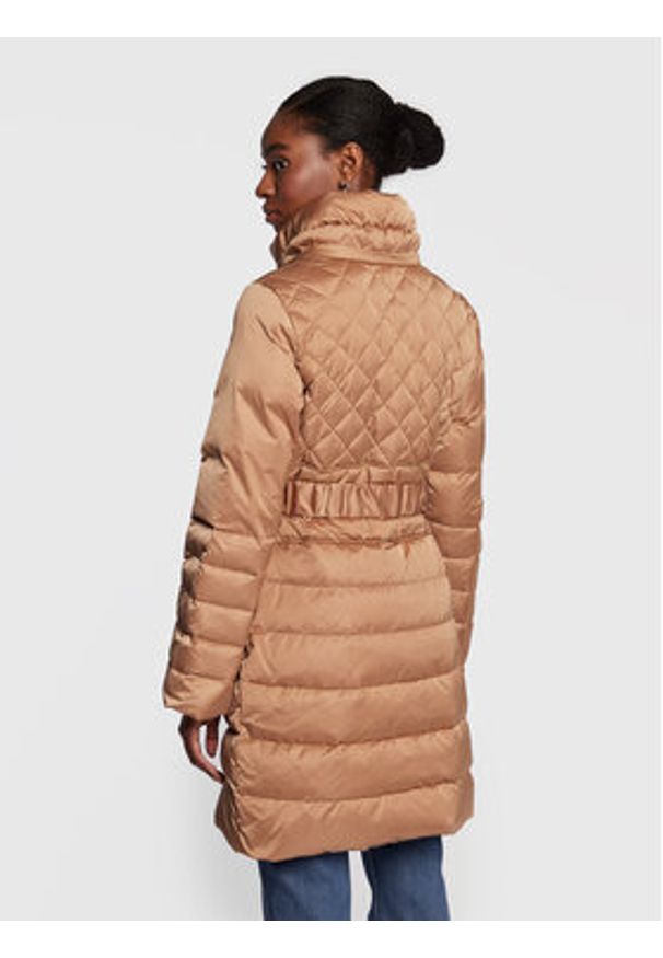 Guess Kurtka puchowa Lolie W2BL61 WEX52 Brązowy Regular Fit. Kolor: brązowy. Materiał: puch, syntetyk