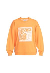 Bluza turystyczna damska Roxy Take Your Place. Kolor: pomarańczowy. Materiał: poliester, bawełna. Wzór: nadruk. Sezon: zima. Sport: snowboard #1