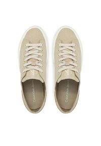 Calvin Klein Jeans Tenisówki Vulc Flatform Low Cv Mg YW0YW01763 Beżowy. Kolor: beżowy. Materiał: materiał #4