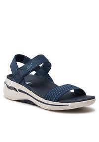 skechers - Skechers Sandały Go Walk Arch Fit Sandal-Polished 140264/NVY Granatowy. Kolor: niebieski. Materiał: materiał