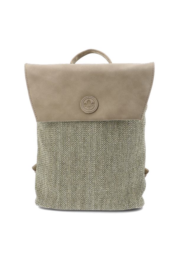 Plecak damski Rieker, z materiału syntetycznego o miękkiej strukturze z klapą i regulowanymi szelkami lekka forma do codziennego użytkowania, szary,. Kolor: szary. Materiał: syntetyk, materiał. Styl: casual