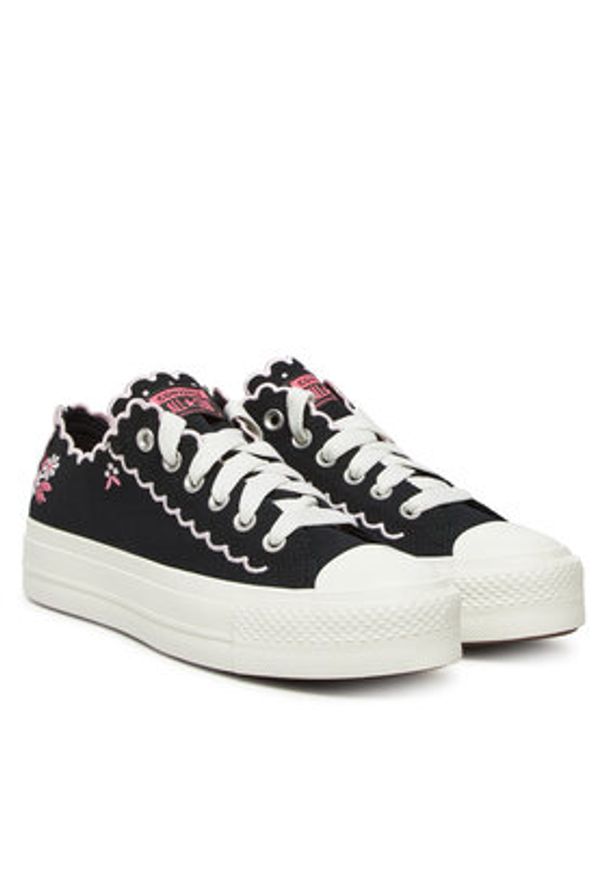 Converse Trampki Chuck Taylor All Star Lift A13529C Czarny. Kolor: czarny. Materiał: materiał