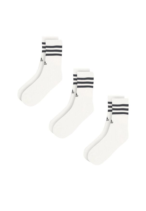 Adidas - adidas Skarpety HT3458 3-PACK Biały. Kolor: biały. Materiał: bawełna