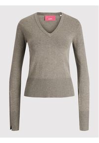 JJXX Sweter Aretha 12213293 Beżowy Regular Fit. Kolor: beżowy. Materiał: wiskoza