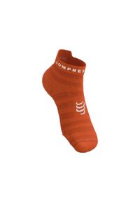 Skarpety biegowe Compressport Pro Racing Socks v4.0 Ultralight Run Low. Kolor: czerwony. Sport: bieganie