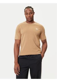 Adidas - adidas T-Shirt Trefoil Essentials JX2824 Beżowy Regular Fit. Kolor: beżowy. Materiał: bawełna