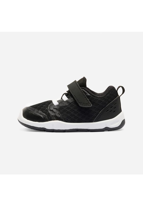 Decathlon - Buty dla dzieci Domyos 520 I Learn. Zapięcie: rzepy. Kolor: biały, czarny, wielokolorowy. Materiał: materiał. Sport: turystyka piesza