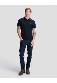 Lee - MESKA KOSZULKA LEE PIQUE POLO BLACK 112363659. Typ kołnierza: polo #2