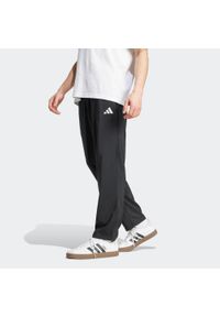 Adidas - Spodnie dresowe męskie ADIDAS. Kolor: czarny. Materiał: dresówka. Sport: bieganie, fitness