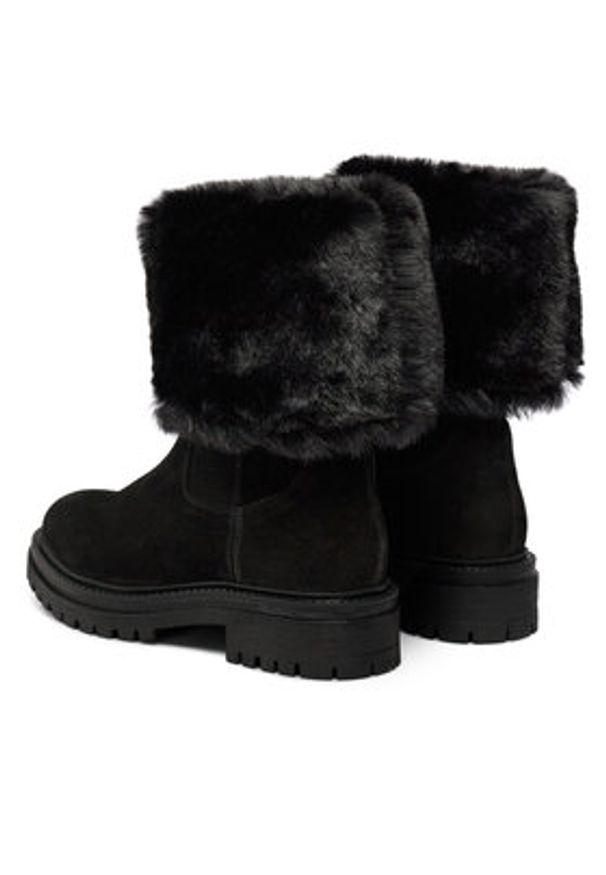 Geox Botki D Iridea D04HRM 022BH C9999 Czarny. Kolor: czarny. Materiał: skóra, zamsz