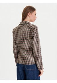 TOMMY HILFIGER - Tommy Hilfiger Marynarka Heritage WW0WW48266 Beżowy Regular Fit. Kolor: beżowy. Materiał: wełna #4