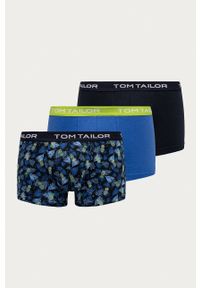 Tom Tailor Denim - Bokserki (3-pack). Kolor: niebieski. Materiał: denim