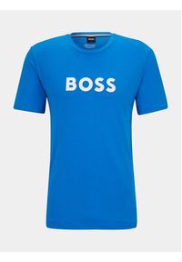 BOSS - Boss T-Shirt 50491706 Niebieski Regular Fit. Kolor: niebieski. Materiał: bawełna #6