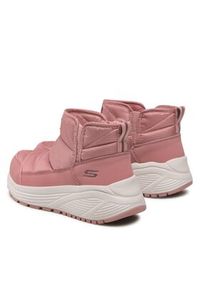 skechers - Skechers Botki Puffiez 117260/ROS Różowy. Kolor: różowy. Materiał: materiał #4