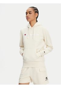 Champion Bluza 118097 Biały Slim Fit. Kolor: biały. Materiał: syntetyk, bawełna