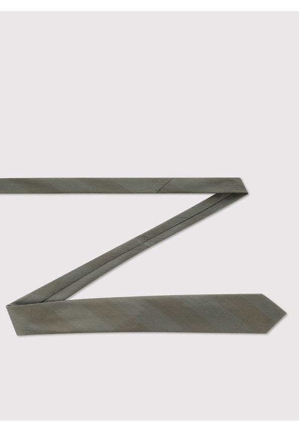 Pako Lorente - PAKO LORENTE – Zielony krawat w pasy. Kolor: zielony. Materiał: poliester