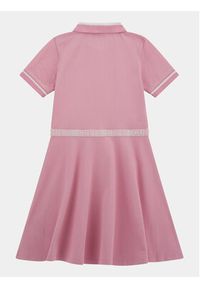 Guess Sukienka codzienna J4RK18 KC3J0 Różowy Regular Fit. Okazja: na co dzień. Kolor: różowy. Materiał: bawełna. Typ sukienki: proste. Styl: casual #2