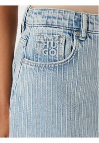 Hugo - HUGO Spódnica jeansowa Gatje_4 50568239 Błękitny Regular Fit. Kolor: niebieski. Materiał: bawełna #3