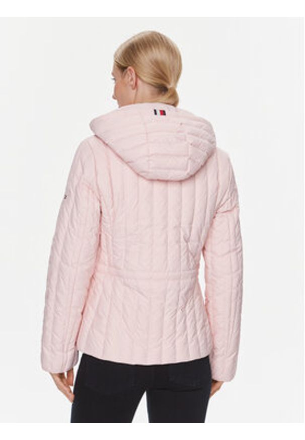 TOMMY HILFIGER - Tommy Hilfiger Kurtka puchowa WW0WW40484 Różowy Regular Fit. Kolor: różowy. Materiał: syntetyk, puch