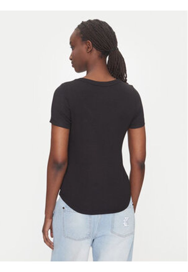 Tommy Jeans T-Shirt Essential DW0DW20916 Czarny Regular Fit. Kolor: czarny