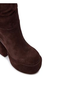 Naked Wolfe Kozaki Space Brązowy. Kolor: brązowy. Materiał: skóra, zamsz #3