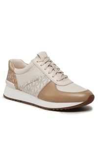 MICHAEL Michael Kors Sneakersy Allie Trainer 43F3ALFS3B Beżowy. Kolor: beżowy. Materiał: materiał