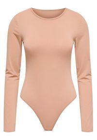 only - ONLY Body Frida 15343926 Beżowy Slim Fit. Kolor: beżowy. Materiał: syntetyk