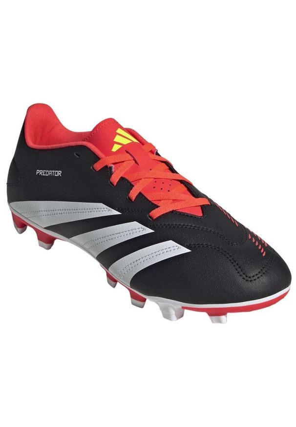 Adidas - Buty adidas Predator Club FxG IG7760 czarne. Kolor: czarny. Materiał: materiał, syntetyk. Szerokość cholewki: normalna. Sport: piłka nożna
