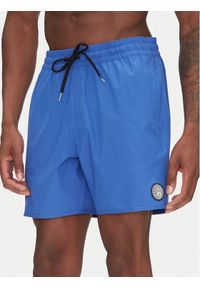 Volcom Szorty kąpielowe Lido A2512503 Niebieski Regular Fit. Kolor: niebieski. Materiał: syntetyk