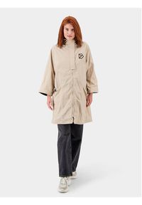 Didriksons Parka Juno 504657 Beżowy Regular Fit. Kolor: beżowy. Materiał: syntetyk